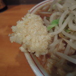 豚星。 - ニンニクはかなり多い