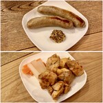 ワイン ステーション プラス - 羊腸詰と南ア風焼き鳥