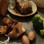 お野菜小皿料理のワインバル KiboKo - 蓮根、ブロッコリー、大根餅