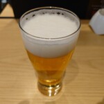 ビールスタンド重富 - 一度注ぎ