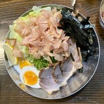 広島つけ麺 弁慶 - のりカツオ 卵 トッピング