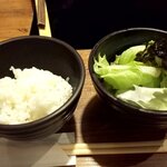 Shabushabu Onyasai - ライス小とサラダ