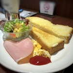 珈琲館 - ◆トースト＆スクランブル(650円）、ドリンク付を。