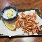 鳥平 - 川えびの唐揚げ。