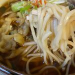 更科食堂 - 天ぷらそばの麺