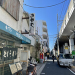 Soba shin - 右手はJR高架です