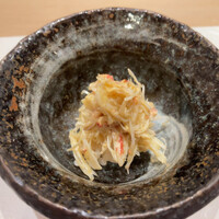 鮨西光 - 毛蟹。味の濃さ。