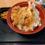 久兵衛屋 - 牡蠣と舞茸の天丼