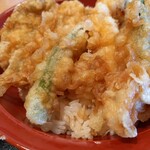 久兵衛屋 - 牡蠣と舞茸の天丼