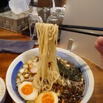 麺屋 悠 - 麺は大栄食品の極細ストレート