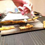 創作和食 わっはっは - アスパラの豚巻き