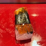 寿司栄 - 真アジ