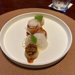 ピエール - ホタテ　アンディーブ　コールラビ