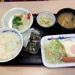 Matsuya - ソーセージエッグ定食　３９０円