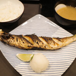 Takahashi - 富山産 秋かます塩焼き(3000円)+定食(500円)の富山産コシヒカリ、大粒蛤のお味噌汁