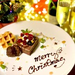 X'mas2023 ■ 13 types including domestic Japanese black beef + Christmas cake ■ Cheers 88 types including Moet Chandon All-you-can-drink