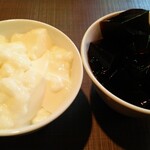 フォルクス - 杏仁豆腐とコーヒーゼリー
