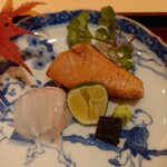 銀座 しのはら - 鰆の松前漬と平目の昆布〆