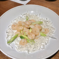 海皇 大阪堂島店 - 海老とアスパラ炒め