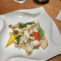 海皇 大阪堂島店 - イカのブラックビーンズ