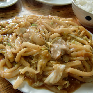 焼肉八幡 - 料理写真:ホルモン焼うどん