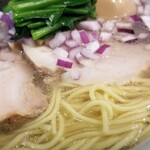 塩そば専門店 桑ばら - 牡蠣煮干しとあさり煮干しの潮そば