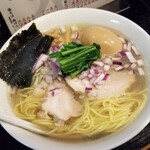 塩そば専門店 桑ばら - 牡蠣煮干しとあさり煮干しの潮そば