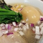 塩そば専門店 桑ばら - 牡蠣煮干しとあさり煮干しの潮そば