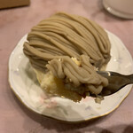 ラ・テイエ - 前回テイクアウトした安曇野の栗を使ったモンブラン