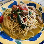 大衆イタリア食堂アレグロ - 秋刀魚を使ったオイルパスタ