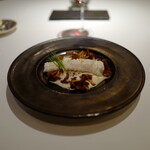 レ セゾン - Congre rôti aux girolles, sudachi 　　鱧のロティとジロル茸 酢橘のソース