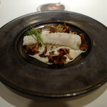 レ セゾン - ソース・ヴァンブラン(Sauce vin blanc) の池の中で