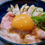 麺道 千鶏 - チャーシューご飯@350円