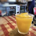 ボンジュール食堂 - ◆追加で「オレンジジュース（130円）」、セットドリンクとしては良心的価格。
