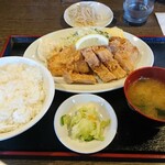 ごはん屋　山ひろ - 名物 唐揚げ定食780円(ライスお代わり1杯無料)＼(^o^)／