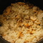 割烹 喜作 - 24年12月　シャケご飯、途中経過