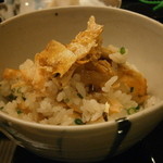 割烹 喜作 - 24年12月シャケご飯　取り分けて