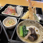 板前心 菊うら - 天ぷら、刺身、煮物
