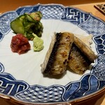 鮨 さいとう - 穴子の白焼き。先ずはパリリと香ばしく、次に脂、甘みの余韻。