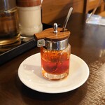 松竹飯店 - 辣油は自家製と思われます