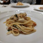 オステリア・オ・ジラソーレ - アクアパッツァソースのパスタ