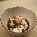Sushi Kibatani - ◆鱈の白子様が登場でございます。これもタップリ。 軽く湯引きしただけのレアに近い状態で頂くのは初めてですけれど、クリーミーで美味しいこと。 ポン酢のお味もいいですね。鮟肝と白子様を頂け大満足。