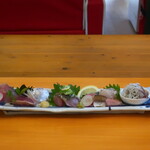 BLUE WOOD CAFE - 平塚地魚のお刺身