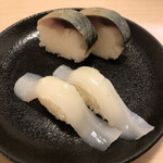 うまい鮨勘 ゆとろぎ長町郡山店 - 鯖棒寿司&あおりイカ
