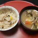 Kappou Ootaki Tei - ◆ご飯 ◇栗とキノコの炊き込みご飯 