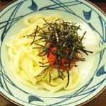 Marugame Seimen - 明太釜玉うどん（温）＠380円（並）