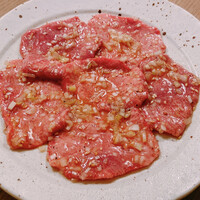 焼肉白炭 - ネギ上タン塩 2420円