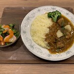 欧風食堂ザファラン - のと豚カレーライス サラダ付き、1,280円