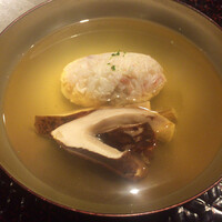 富小路 やま岸 - 松茸と蟹真薯のお椀