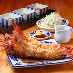 Wild large fried shrimp set meal (1 piece)